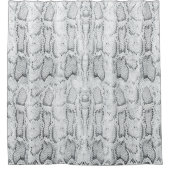 Rideaux De Douche Peau blanche Python Snake Print (Devant)