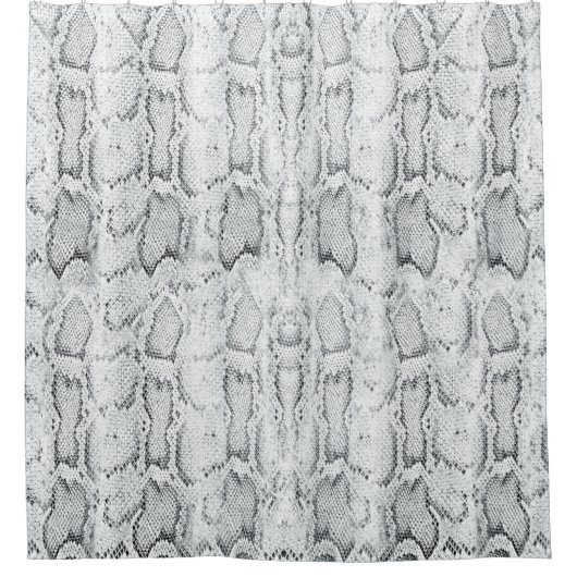 Rideaux De Douche Peau blanche Python Snake Print (Devant)
