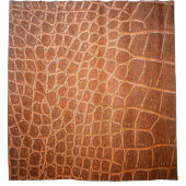 Rideaux De Douche peau Brown texture cuir fond, abstraite (Devant)