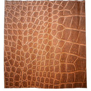 Rideaux De Douche peau Brown texture cuir fond, abstraite