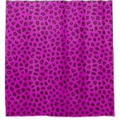 Rideaux De Douche Peau de léopard rose chaud (Devant)