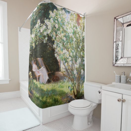 Rideaux De Douche Peder Severin Kroyer - Roses (En situation)