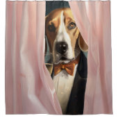 Rideaux De Douche Peekaboo pour chien personnalisé (Devant)