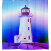 Rideaux De Douche Peggy's Cove Lighthouse Route Nouvelle-Écosse pers (Devant)