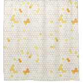 Rideaux De Douche Peigne d'or blanc élégant (Devant)