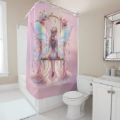 Rideaux De Douche Peine rose douce Doux Swing Fée Princesse Filles (En situation)