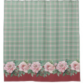 Rideaux De Douche Peine verte et rose (Devant)