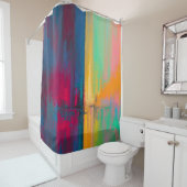 Rideaux De Douche Peinture à éclaboussure (En situation)