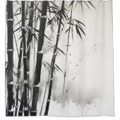 Rideaux De Douche Peinture à l'encre de bambou (Devant)