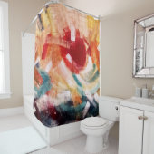 Rideaux De Douche Peinture Abstraite (En situation)