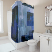 Rideaux De Douche Peinture Abstraite (En situation)