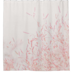 RIDEAUX DE DOUCHE PEINTURE ABSTRAITE ROUGE ET BLANCHE