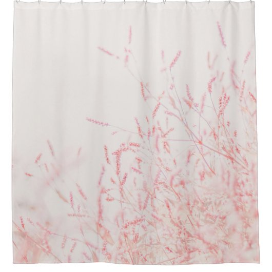 RIDEAUX DE DOUCHE PEINTURE ABSTRAITE ROUGE ET BLANCHE (Devant)