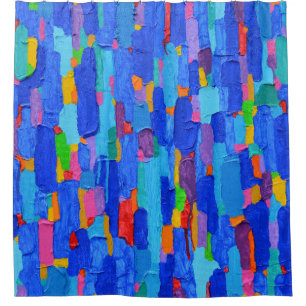 Rideaux De Douche Peinture Abstraite sur toile