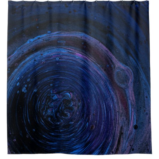 Rideaux De Douche Peinture abstraite violette et marron (Devant)