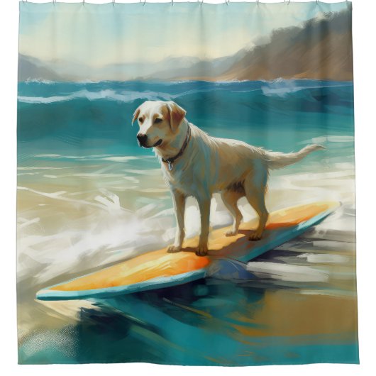 Rideaux De Douche Peinture Anatolie Shepherd Beach Surf (Devant)