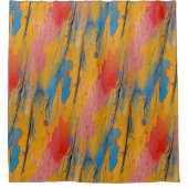 Rideaux De Douche Peinture colorée (Devant)