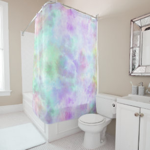 Rideaux De Douche Peinture d'aquarelle Pastel Rainbow Cravate-Dye