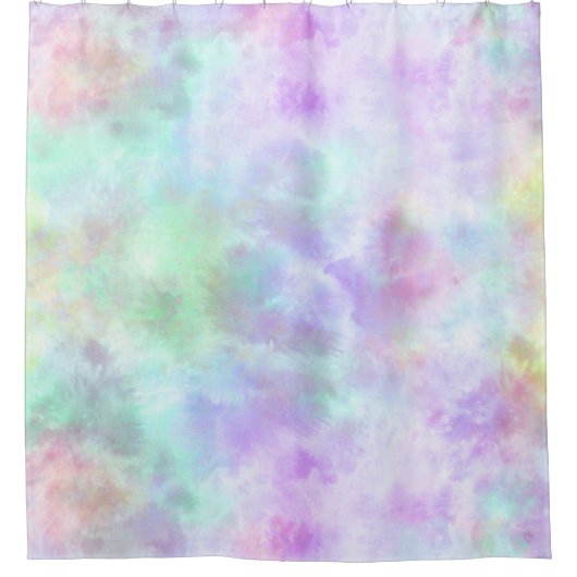 Rideaux De Douche Peinture d'aquarelle Pastel Rainbow Cravate-Dye (Devant)