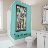 Rideaux De Douche Peinture de chat (En situation)