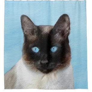 Rideaux De Douche Peinture de chats de Siamese - Cute Original Cat A
