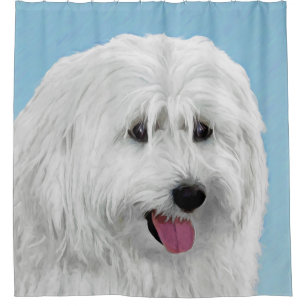 Rideaux De Douche Peinture de chien de berger polonais - Chien d'ori