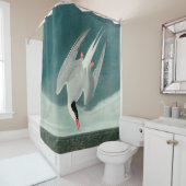 Rideaux De Douche Peinture de la faune de la sterne de l'Arctique Au (En situation)