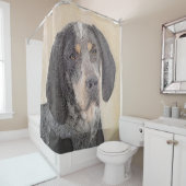 Rideaux De Douche Peinture de linge bluetick - mignon chien original (En situation)