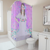 Rideaux De Douche Peinture Mäda Primavesi de Gustav Klimt (En situation)