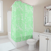 Rideaux De Douche Peinture Pastel Green (En situation)