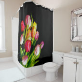 Rideaux De Douche Peinture Tulip - Art Fleur original (En situation)
