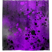 Rideaux De Douche Peinture violette rétro (Devant)