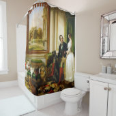 RIDEAUX DE DOUCHE PEINTURES VINTAGES (En situation)