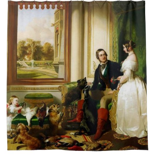 RIDEAUX DE DOUCHE PEINTURES VINTAGES (Devant)