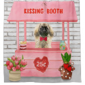 Rideaux De Douche pekingese Chien Valentine's Day Kissing Booth (Devant)