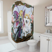 Rideaux De Douche Pembroke Welsh Corgi Fairy Imaginaire (En situation)