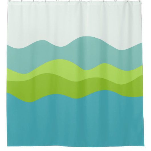 Rideaux De Douche Péninsule verte (Devant)