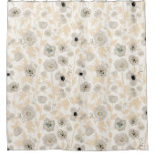 Rideaux De Douche Pépites Aquarelle gris jaune Imprimer (Devant)