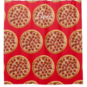 Rideaux De Douche Pepperoni Pizza Thunder_Cove