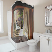 Rideaux De Douche Perdre dans l'imagination en lisant un livre (En situation)