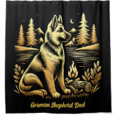 Rideaux De Douche père berger allemand (Devant)