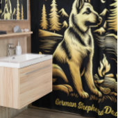 Rideaux De Douche père berger allemand