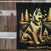 Rideaux De Douche père berger allemand