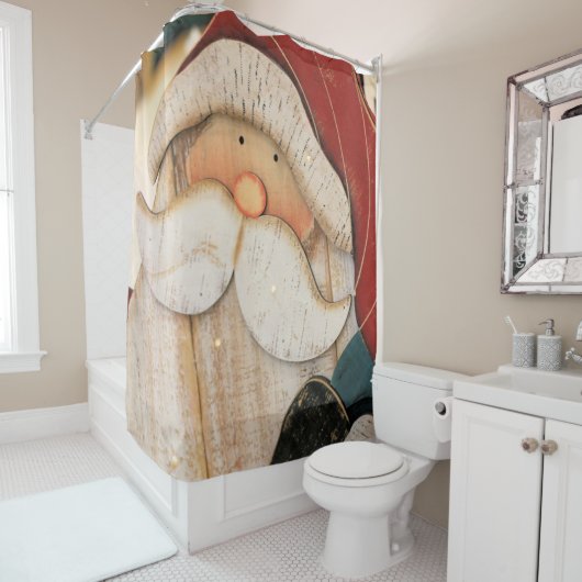 Rideaux De Douche Père Noël (En situation)