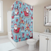 Rideaux De Douche Père Noël Bring (En situation)
