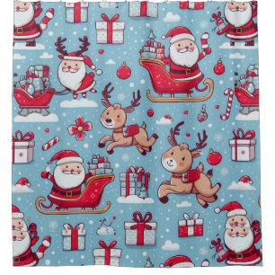 Rideaux De Douche Père Noël Bring