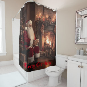 Rideaux De Douche Père Noël Cosy Nook