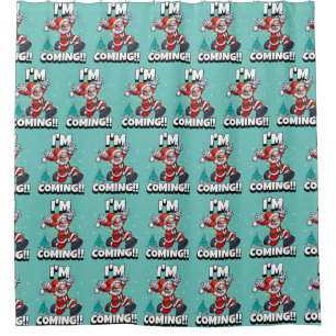 Rideaux De Douche Père Noël drôle Pattern Humour Noël