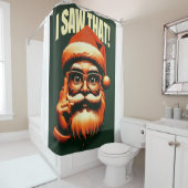 Rideaux De Douche Père Noël vous regarde  (En situation)