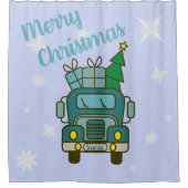 Rideaux De Douche Père Noël vue de devant Joyeux Noël (Devant)